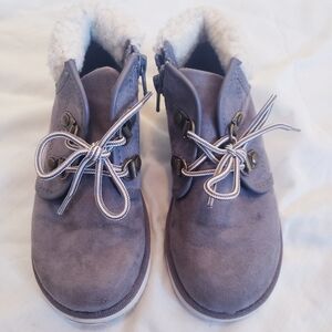 Toddler Boys Size 9 Gray Faux Suede Boots